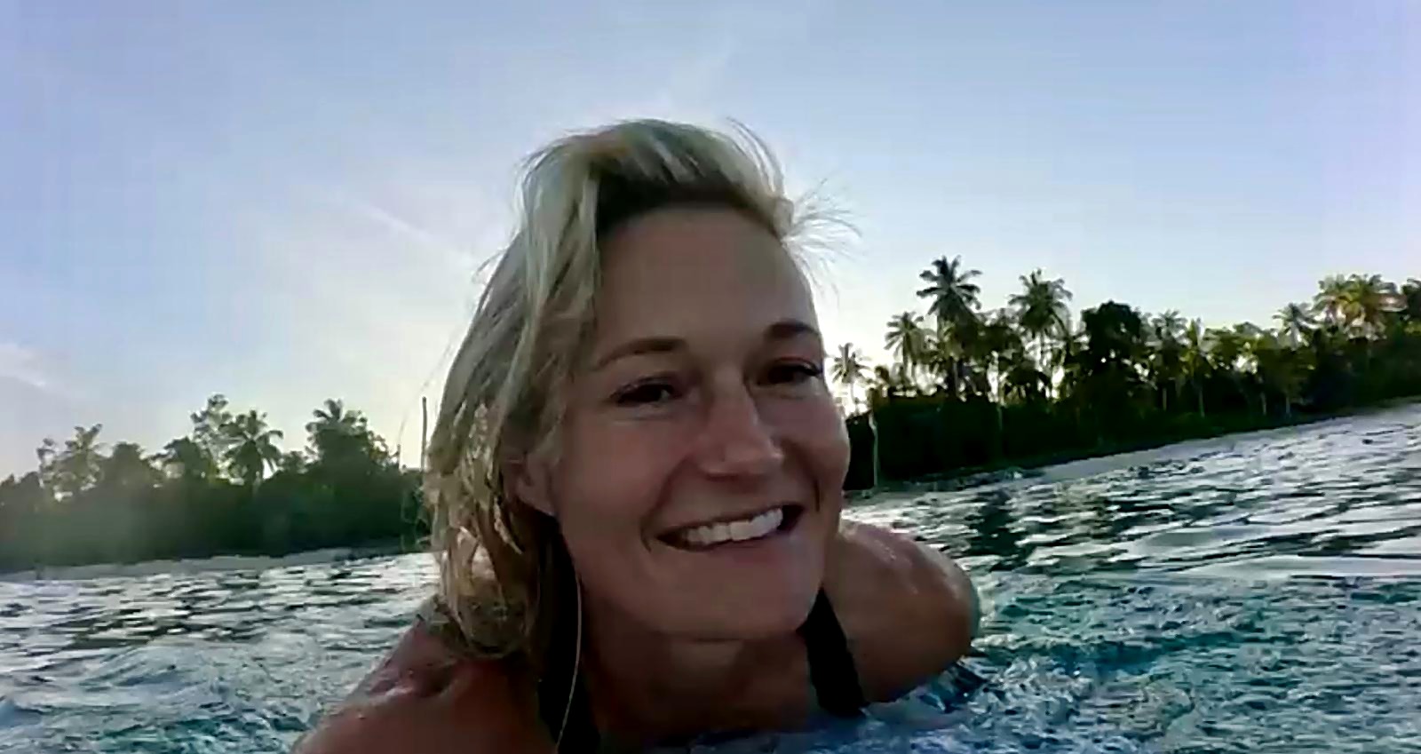Lisa Leinert in the ocean